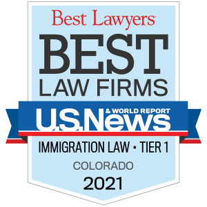 Best Law Firms badge representing how our Colorado Springs Immigration law firm is experienced in handling immigration cases